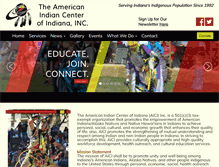 Tablet Screenshot of americanindiancenter.org